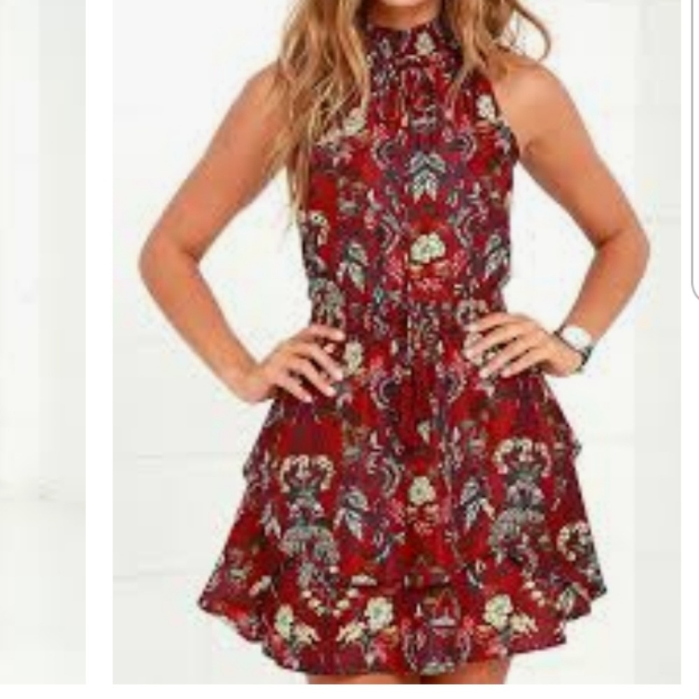 Moon River floral printed layered dress!